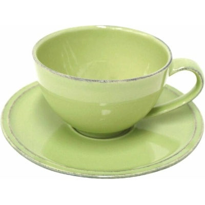 Costa Nova Zelený hrnček na čaj s tanierikom Friso 6 x 260 ml