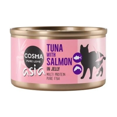 Cosma Thai Asia tuňák s lososem v želé 85 g