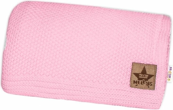 Baby Nellys deka dečka BASIC sv. růžová