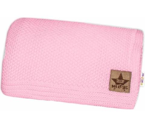 Baby Nellys deka dečka BASIC sv. růžová