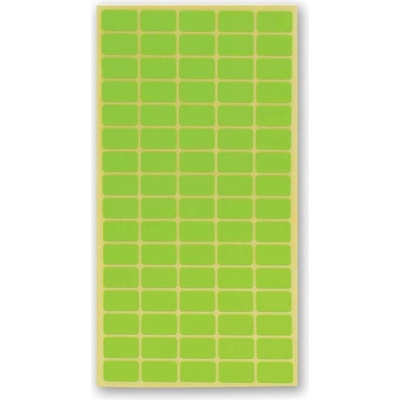 Spree Етикети 12/22 мм, 80 бр. на лист, 10 л. , зелен (3800884122372)