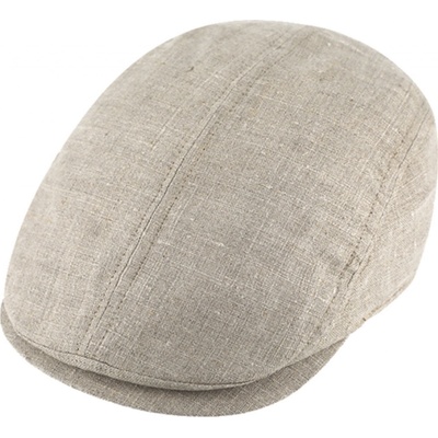Fiebig Headwear since 1903 lněná béžová letní bekovka