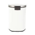 EKO-Europe EKO Кош за отпадъци с педал SHELL - 18 литра - бял (EKO 921818 - White) - luxdom