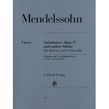 Variationen Opus 17 Und Andere Stücke noty pro violoncello a klavír