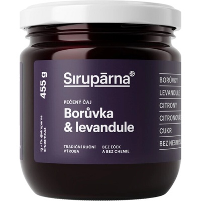 Sirupárna Domácí Pečený Čaj Borůvka & Levandule 455 g