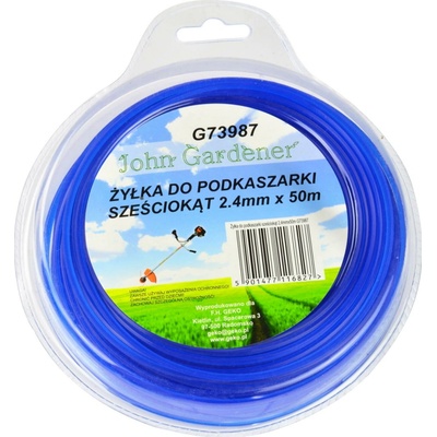Žacia struna do strunovej kosačky, šesťhranná 2,4mm x 50m, Geko G73987