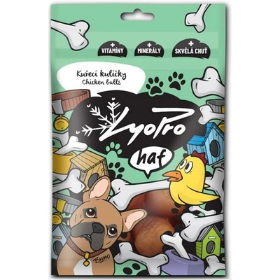 Lyopro DOG poch. sušené Kuracie guličky 70 g