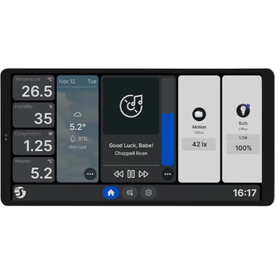 Shelly Wall Display X2 + BLU H&T Slonovina dotykový nástěnný panel s relé (WiFi, Bluetooth), Stříbrný SHELLY-WD-X2-WHITE – Zboží Živě