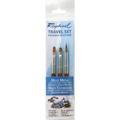 Cestovná sada 3 ks štetcov Raphael Mini Precision Set I