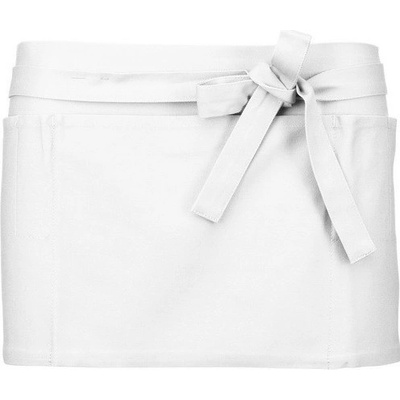 Kariban Zástěra Barman Bistro Style K886 1TE-K886-White-uni Bílá