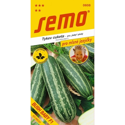 Semo Tekvica cuketa - Bush Baby F1 sv.zelená s b. Pruhmi 1,2g - séria Pre maškrtné jazýčky