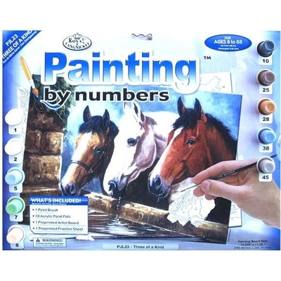 Malování podle čísel velké koňské hlavy