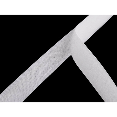 Prima-obchod Suchý zip háček + plyš šíře 16 mm, barva 1 bílá