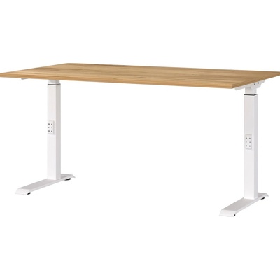 Germania Работна маса с регулируема височина с дъбов плот 80x140 cm Downey - Germania (7904-242)
