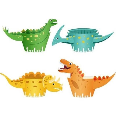 Party Pal Košíčky na muffiny Dinosauri 8 ks 14–16,8 × 6,4–9,8 cm