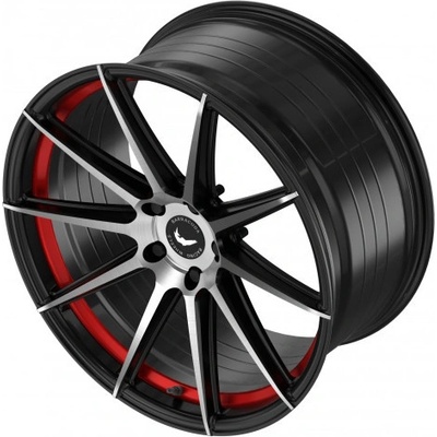 BARRACUDA PROJECT 2.0 10,5x21 5x112 ET20 highgloss black brushed surface/undercut colour trim red