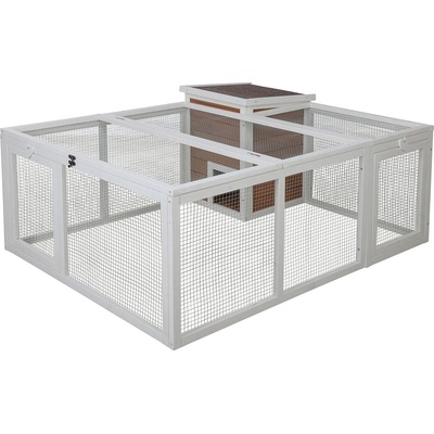 Kerbl 81756 výbeh pre králiky odklopný s domčekom 132 x 102 x 59 cm