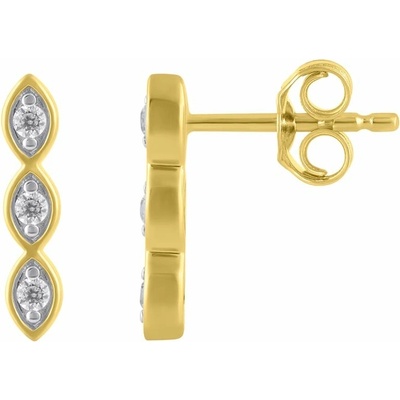 Eppi Zlaté náušnice s diamantmi Monna E49536