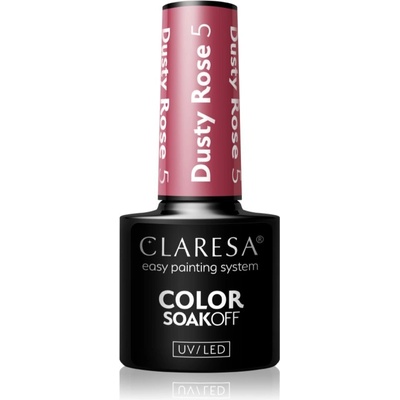 Claresa SoakOff UV/LED Color Dusty Rose гел лак за нокти цвят 5 5 гр