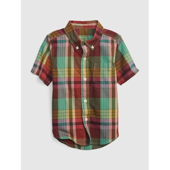 GAP Бебешка памучна риза GAP GAP | Zelen | Момчешки | 74-80