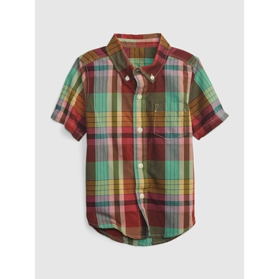 GAP Бебешка памучна риза GAP GAP | Zelen | Момчешки | 74-80