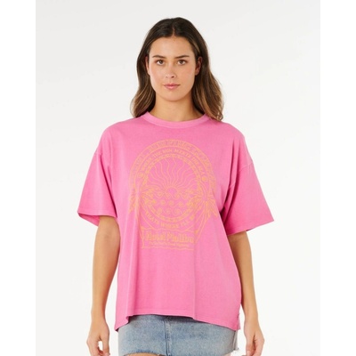 RIP CURL tričko Hotel Malibu Heritage Tee Super Pink 4007