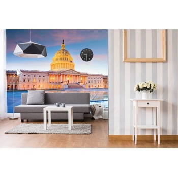 DIMEX ART s. r. o Самозалепваща се флизелинова фототапета капитолий на съединените щати 375 x 250 см