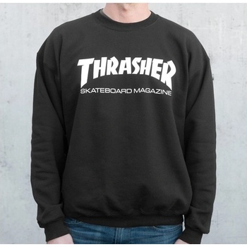 Thrasher Skate Mag Crew pánska mikina black
