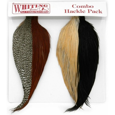 Whiting Hackles Whiting Kohoutí Skalp Half Bronze Black