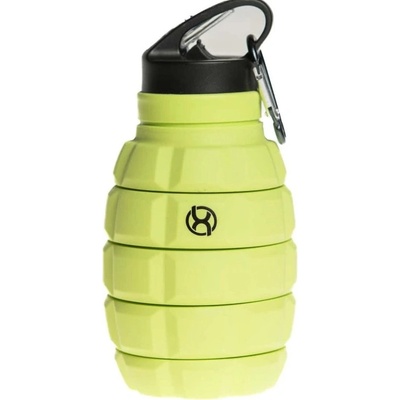 BrainMax Grenade bottle, skládací silikonová lahev na vodu,zelená, 580ml