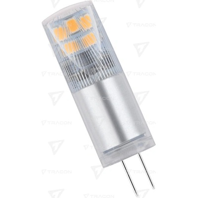 Tracon Napichovacia LED žiarovka hliníkové telo 2,4W G4 4000K na 12V LG4H2.4NW