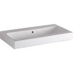 Geberit iCon - Умивалник 75x49 см, без отвор за смесител, с преливник, с KeraTect, бял 124078600 (124078600)