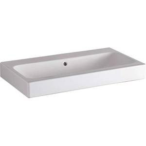 Geberit iCon - Умивалник 75x49 см, без отвор за смесител, с преливник, с KeraTect, бял 124078600 (124078600)