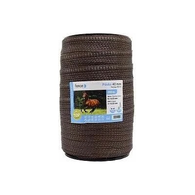 fencee Páska pro elektrický ohradník, šířka 40 mm, hnědá