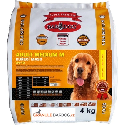Bardog Super Prémium Adult Medium M 24/13 4 kg
