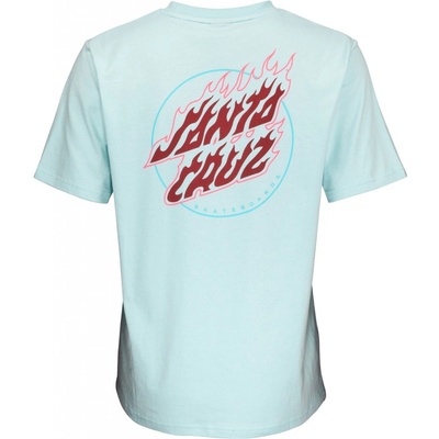 Santa cruz ABSENT FLAME DOT TEE Sea Blue
