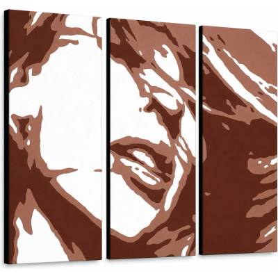 Ručne maľovaný POP Art obraz Kylie Minogue - 120x80 cm
