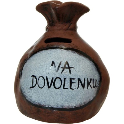 Pokladnička s nápisom - na dovolenku