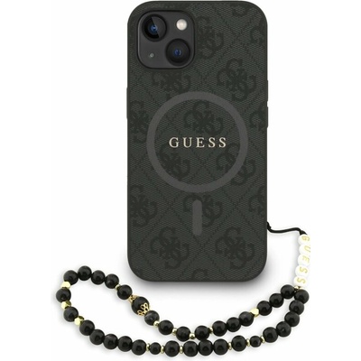 Guess PU Leather 4G Colored Ring Strap MagSafe pro iPhone 13 Black