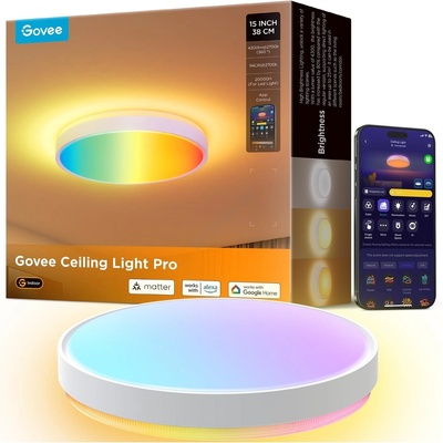 Govee - LED RGBIC Димируем плафон LED/49W/230V 2700-6500K Wi-Fi (GV0071)