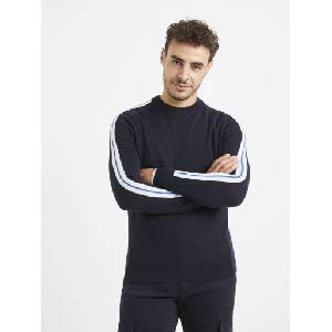Celio Тъмносин пуловер с вълна Celio Veritas Celio | Sin | МЪЖЕ | S