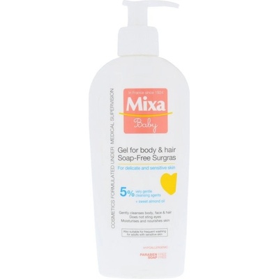 Mixa Baby gél 2v1 umývací gél na telo a vlásky 250 ml