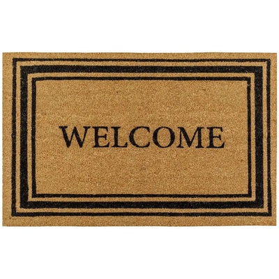 90 х 60 см изтривалка за входна врата с надпис Welcome