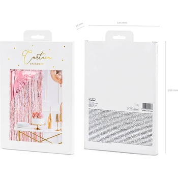 Image 1 of PartyDeco Парти завеса - Розово-злато 90 х 250 см