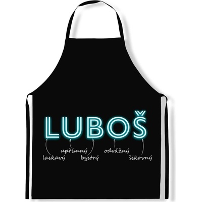IMPAR Zástěra Mužská jména Neon Luboš