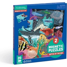 Mudpuppy Magnetické puzzle Hlbiny morí 2x20 dielikov