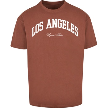 Mister Tee Тениска L. A. College Oversize Tee bark XXLUB-MT2462-03467 - Тъмносив, размер XS