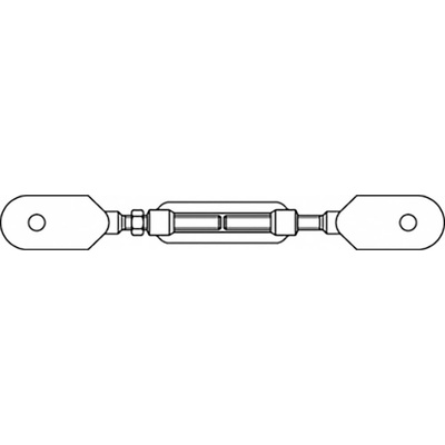 TOOLCRAFT TO-6866052 napínač M20 ocel pozinkované DIN 1480 1 ks