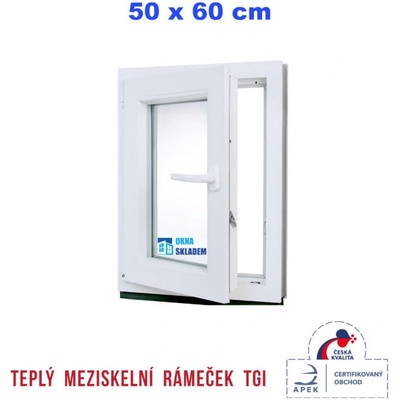 ERKADO 50 x 60 cm bílé otevíravé i sklopné levé – Zbozi.Blesk.cz