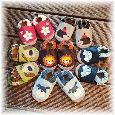 Kožené capáčky TAPTAPI - PEJSEK MARTÍNEK Velikost: 6-12m